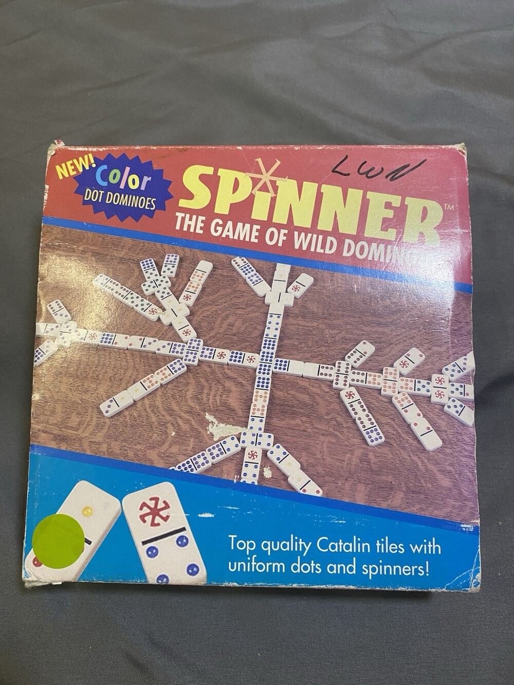Vintage Spinner Dominoes Game in Case w/ Original Instructions